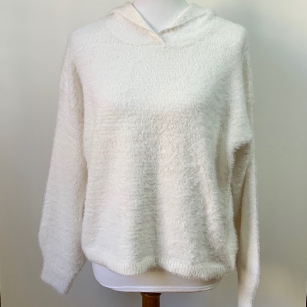 Lou & Grey Furry Sweater Hoodie Medium